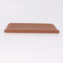 HERMES EA Zip PM Day Planner Cover Leather Brown Silver Auth 212573M-5
