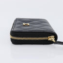 CHANEL Matelasse Long Wallet Caviar Skin Black Gold CC Auth 212574M-5