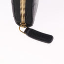 CHANEL Matelasse Coin Purse Caviar Skin Black Gold CC Auth 212575M-13