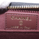 CHANEL Matelasse Coin Purse Caviar Skin Black Gold CC Auth 212575M-15