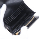 GUCCI GG Marmont Web Sherry Line Wallet Leather Black Gold 719887 Auth 212576M-16