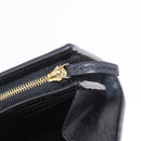 GUCCI GG Marmont Web Sherry Line Wallet Leather Black Gold 719887 Auth 212576M-20