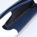 GUCCI GG Marmont Long Wallet Denim Blue Gold 443123 Auth 212577M-23