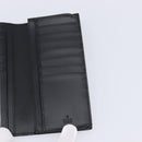 GUCCI GG Canvas Guccissima Long Wallet Leather Black Silver 473920 Auth 212578M-14