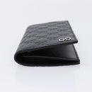 GUCCI GG Canvas Guccissima Long Wallet Leather Black Silver 473920 Auth 212578M-7