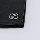 GUCCI GG Canvas Guccissima Long Wallet Leather Black Silver 473920 Auth 212578M-8