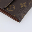 LOUIS VUITTON Monogram Portefeuille Elise Trifold Wallet M61654 LV Auth 212582V-11
