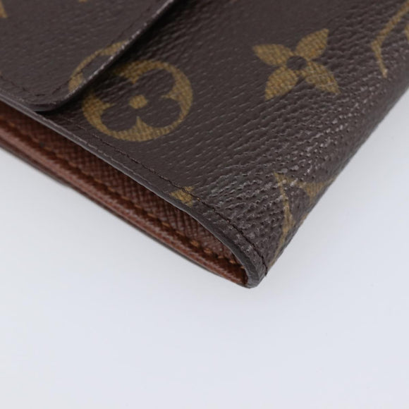 LOUIS VUITTON Monogram Portefeuille Elise Trifold Wallet M61654 LV Auth 212582V