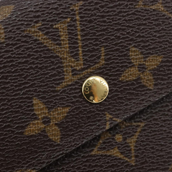 LOUIS VUITTON Monogram Portefeuille Elise Trifold Wallet M61654 LV Auth 212582V