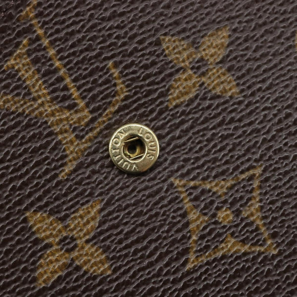 LOUIS VUITTON Monogram Portefeuille Elise Trifold Wallet M61654 LV Auth 212582V