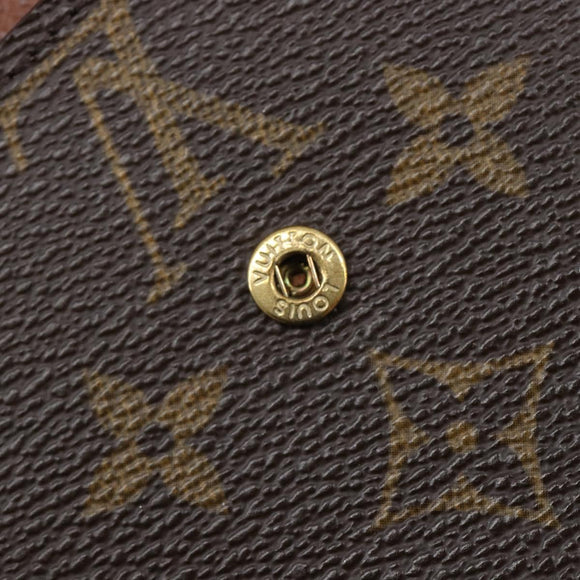 LOUIS VUITTON Monogram Portefeuille Elise Trifold Wallet M61654 LV Auth 212582V
