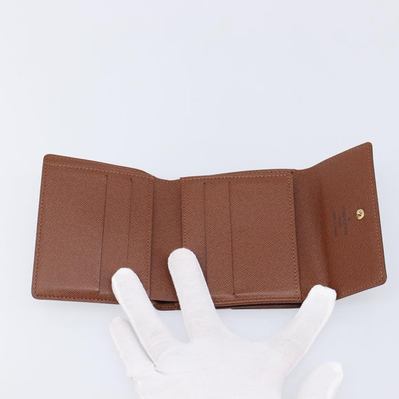 LOUIS VUITTON Monogram Portefeuille Elise Trifold Wallet M61654 LV Auth 212582V