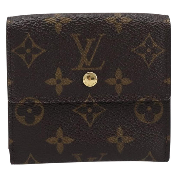 LOUIS VUITTON Monogram Portefeuille Elise Trifold Wallet M61654 LV Auth 212582V