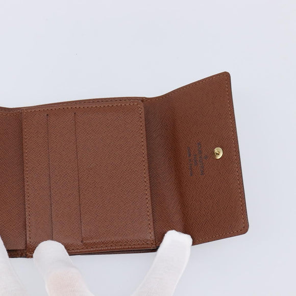 LOUIS VUITTON Monogram Portefeuille Elise Trifold Wallet M61654 LV Auth 212582V