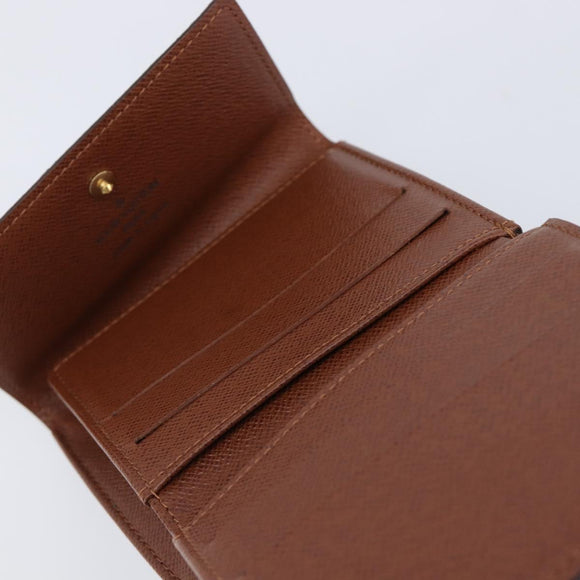 LOUIS VUITTON Monogram Portefeuille Elise Trifold Wallet M61654 LV Auth 212582V