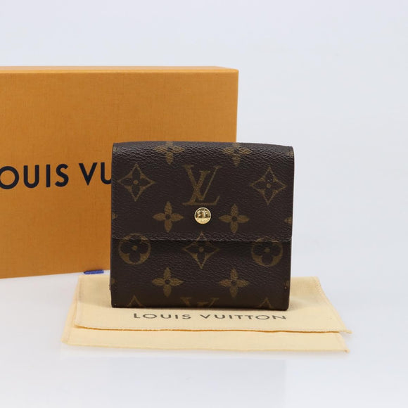 LOUIS VUITTON Monogram Portefeuille Elise Trifold Wallet M61654 LV Auth 212582V