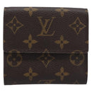 LOUIS VUITTON Monogram Portefeuille Elise Trifold Wallet M61654 LV Auth 212582V-3