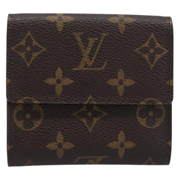 LOUIS VUITTON Monogram Portefeuille Elise Trifold Wallet M61654 LV Auth 212582V