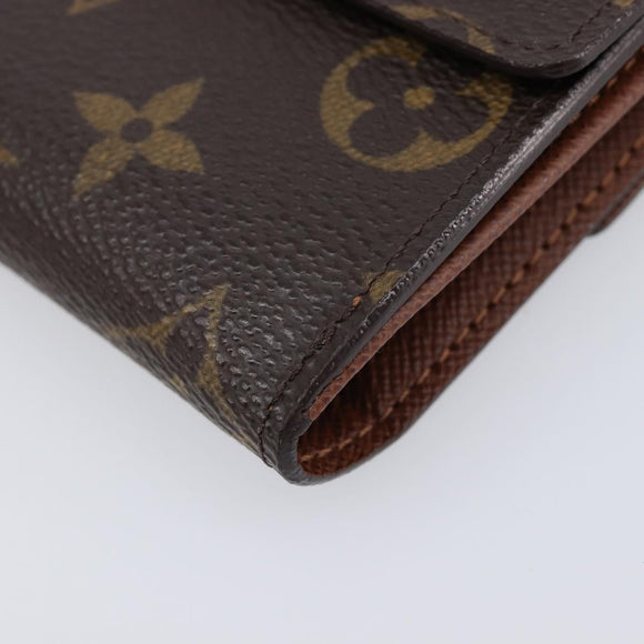 LOUIS VUITTON Monogram Portefeuille Elise Trifold Wallet M61654 LV Auth 212582V