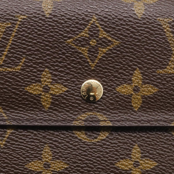 LOUIS VUITTON Monogram Portefeuille International Wallet M61217 LV Auth 212583V