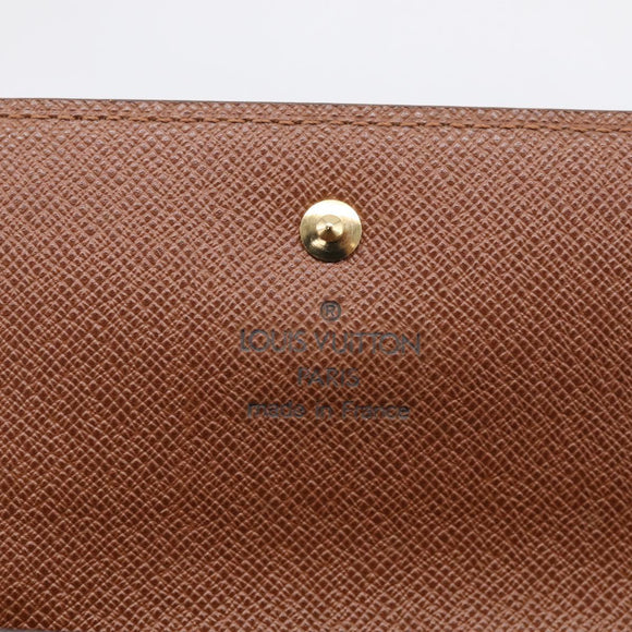 LOUIS VUITTON Monogram Portefeuille International Wallet M61217 LV Auth 212583V