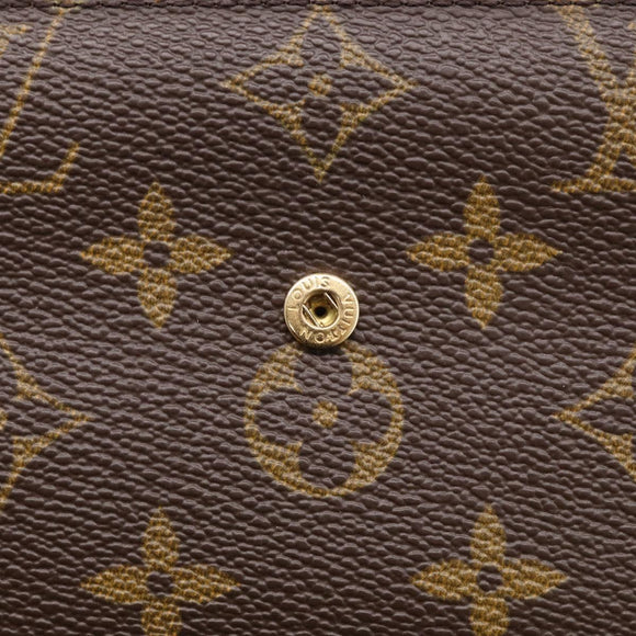 LOUIS VUITTON Monogram Portefeuille International Wallet M61217 LV Auth 212583V