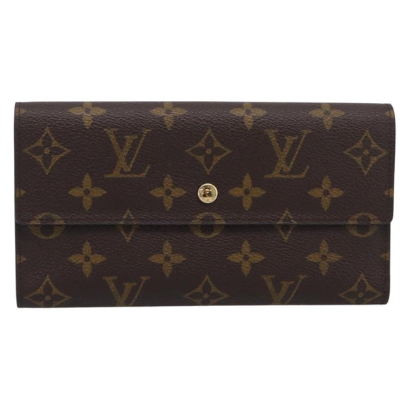 LOUIS VUITTON Monogram Portefeuille International Wallet M61217 LV Auth 212583V