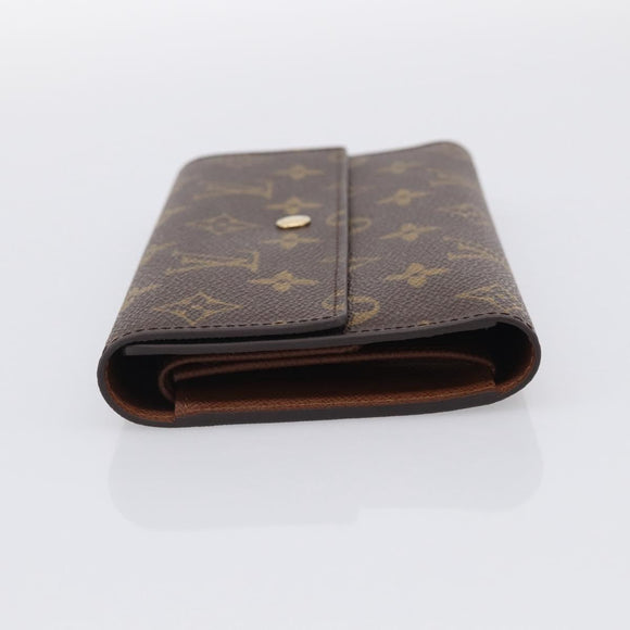 LOUIS VUITTON Monogram Portefeuille International Wallet M61217 LV Auth 212583V