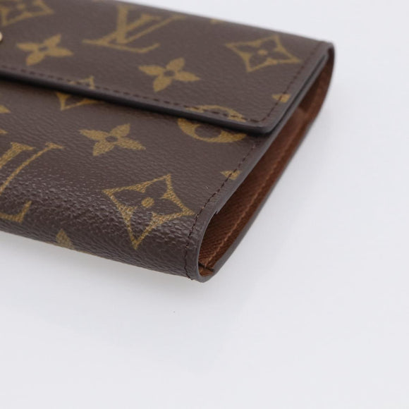 LOUIS VUITTON Monogram Portefeuille International Wallet M61217 LV Auth 212583V