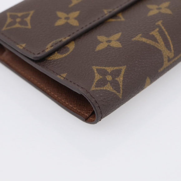 LOUIS VUITTON Monogram Portefeuille International Wallet M61217 LV Auth 212583V