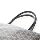 Goyard Herringbone Saint Louis PM Tote Bag PVC Black Auth 212594V-10