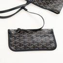 Goyard Herringbone Saint Louis PM Tote Bag PVC Black Auth 212594V-19
