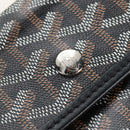 Goyard Herringbone Saint Louis PM Tote Bag PVC Black Auth 212594V-21
