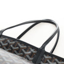 Goyard Herringbone Ardy PM Tote Bag PVC Leather Black Auth 212602SAM-11