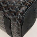 Goyard Herringbone Ardy PM Tote Bag PVC Leather Black Auth 212602SAM-16