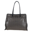 Goyard Herringbone Ardy PM Tote Bag PVC Leather Black Auth 212602SAM-2