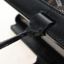 Goyard Herringbone Belcious PM Tote Bag PVC Black Auth 212604V-11
