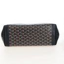 Goyard Herringbone Belcious PM Tote Bag PVC Black Auth 212604V-12