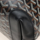 Goyard Herringbone Belcious PM Tote Bag PVC Black Auth 212604V-14