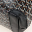 Goyard Herringbone Belcious PM Tote Bag PVC Black Auth 212604V-16