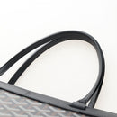 Goyard Herringbone Belcious PM Tote Bag PVC Black Auth 212604V-9