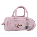 LOEWE x Suna Fujita Hammock 23 Bag Leather 2way Pink Silver Auth 212710SM-1