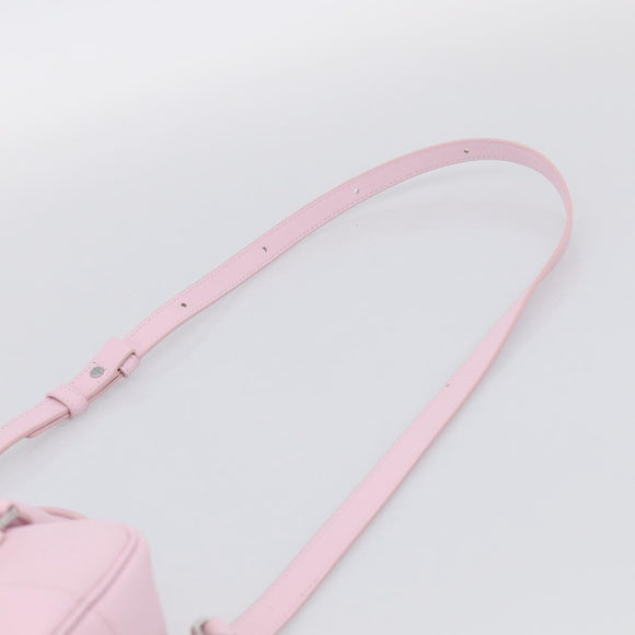 LOEWE x Suna Fujita Hammock 23 Bag Leather 2way Pink Silver Auth 212710SM