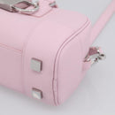 LOEWE x Suna Fujita Hammock 23 Bag Leather 2way Pink Silver Auth 212710SM-13