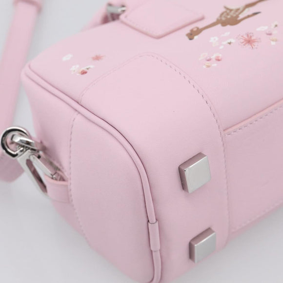 LOEWE x Suna Fujita Hammock 23 Bag Leather 2way Pink Silver Auth 212710SM