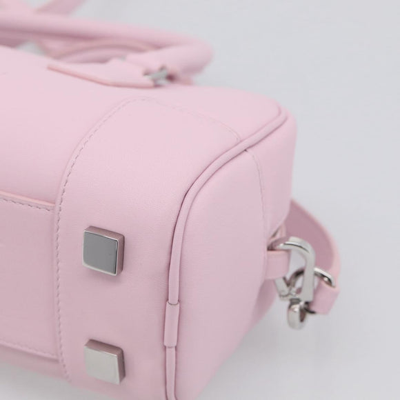 LOEWE x Suna Fujita Hammock 23 Bag Leather 2way Pink Silver Auth 212710SM