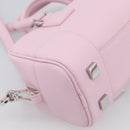 LOEWE x Suna Fujita Hammock 23 Bag Leather 2way Pink Silver Auth 212710SM-16