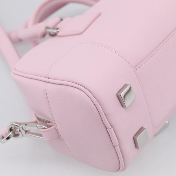 LOEWE x Suna Fujita Hammock 23 Bag Leather 2way Pink Silver Auth 212710SM