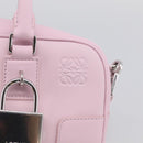LOEWE x Suna Fujita Hammock 23 Bag Leather 2way Pink Silver Auth 212710SM-18