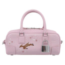 LOEWE x Suna Fujita Hammock 23 Bag Leather 2way Pink Silver Auth 212710SM-2